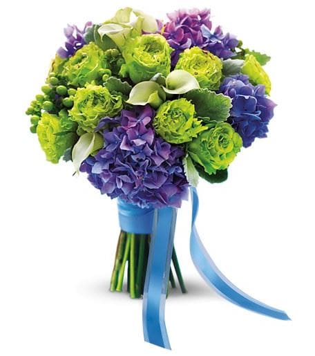 Purple and Green Bouquet
